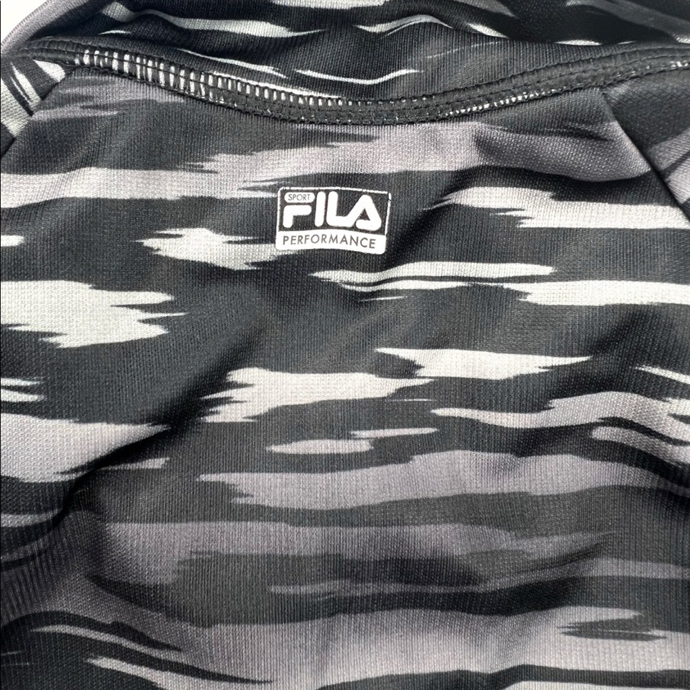 Fila Sport Zebra Animal Print Zip Sweater Small - Picture 3 of 10